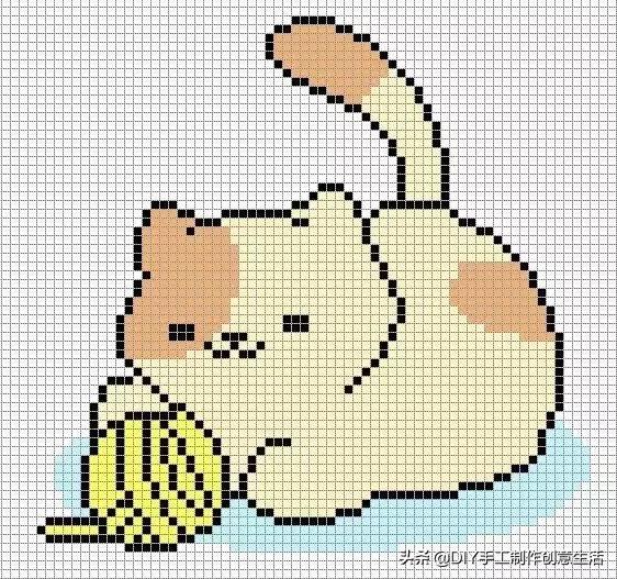 慵懒的猫钩织教程,慵懒的猫的钩织教程