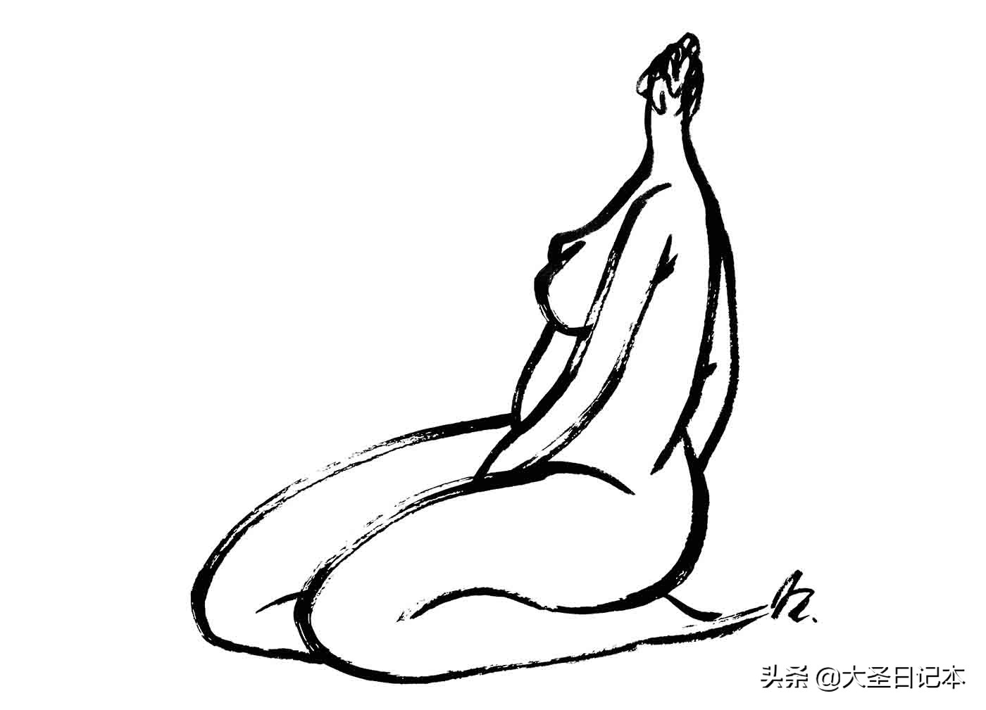 漫画现场临摹,人物写生漫画速写