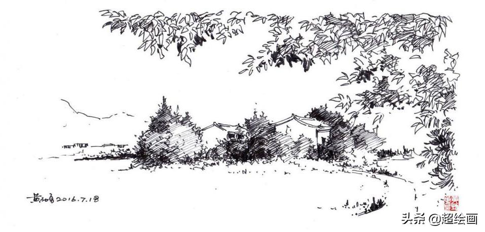 十大顶级钢笔画速写,钢笔速写100幅图片