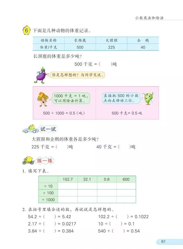 苏教版数学五年级上册电子课本（高清可*载下**），暑假预习用