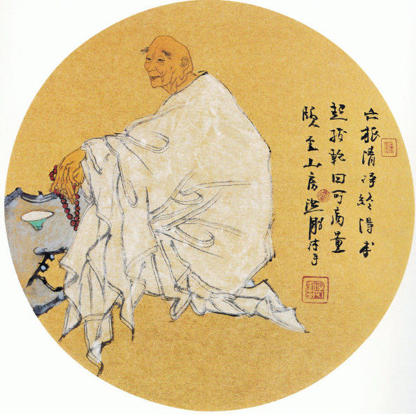 国画十八罗汉图片高清大图,名家孔令海国画十八罗汉作品图片