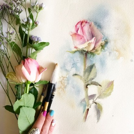 水彩表达情绪,水彩积极向上的画