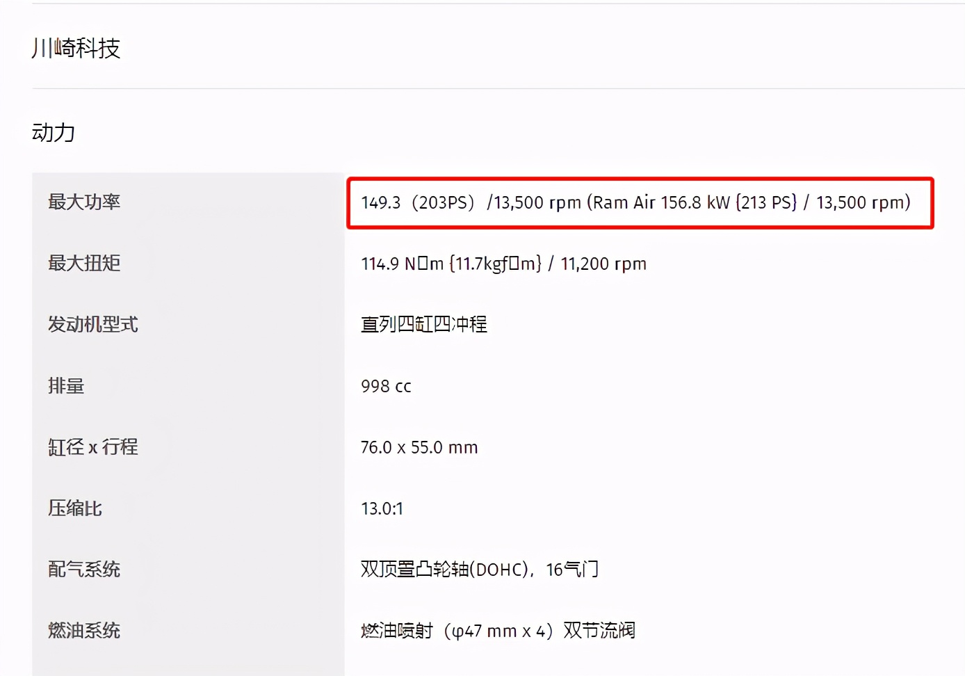 川崎的冲压进气技术,川崎进气