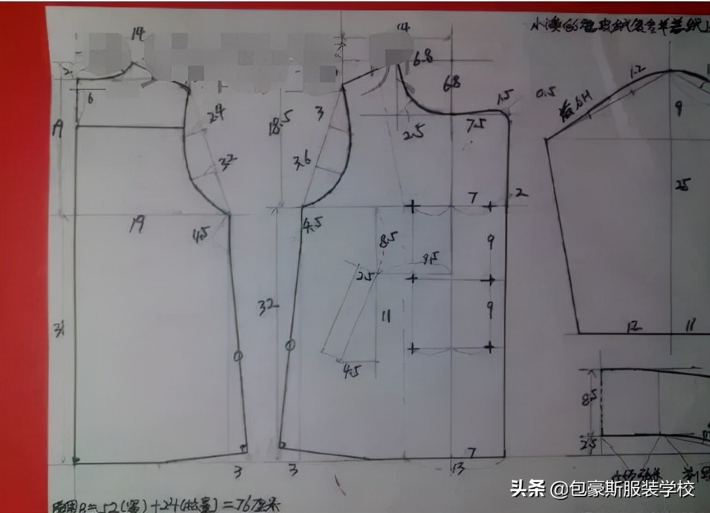 女童棉大衣裁剪纸样,女童小风衣外套的制作