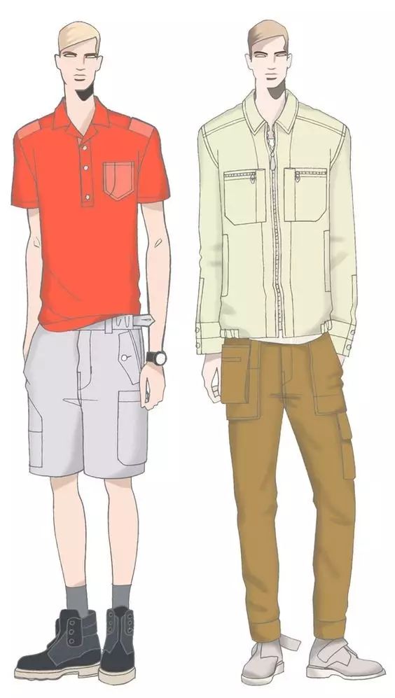 服装设计师画手稿视频,可爱的小插画手绘女孩服装