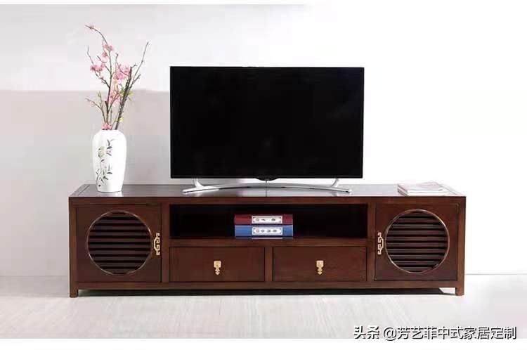 新中式家具客厅布置,新中式家具打柜子效果图