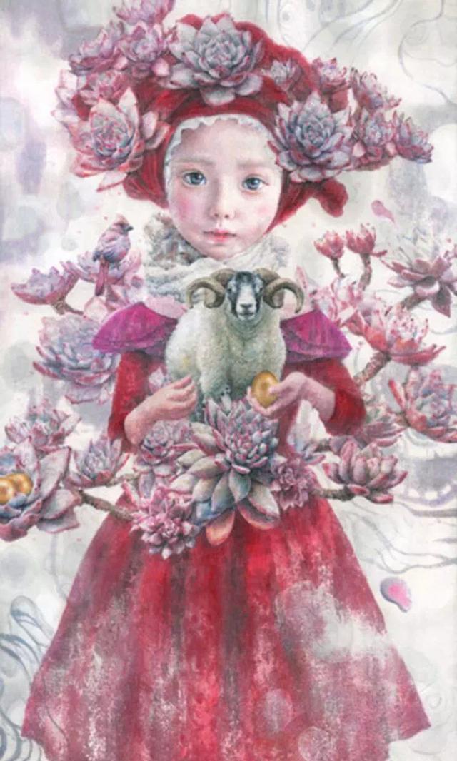 多肉女孩儿绘画,多肉女孩日语