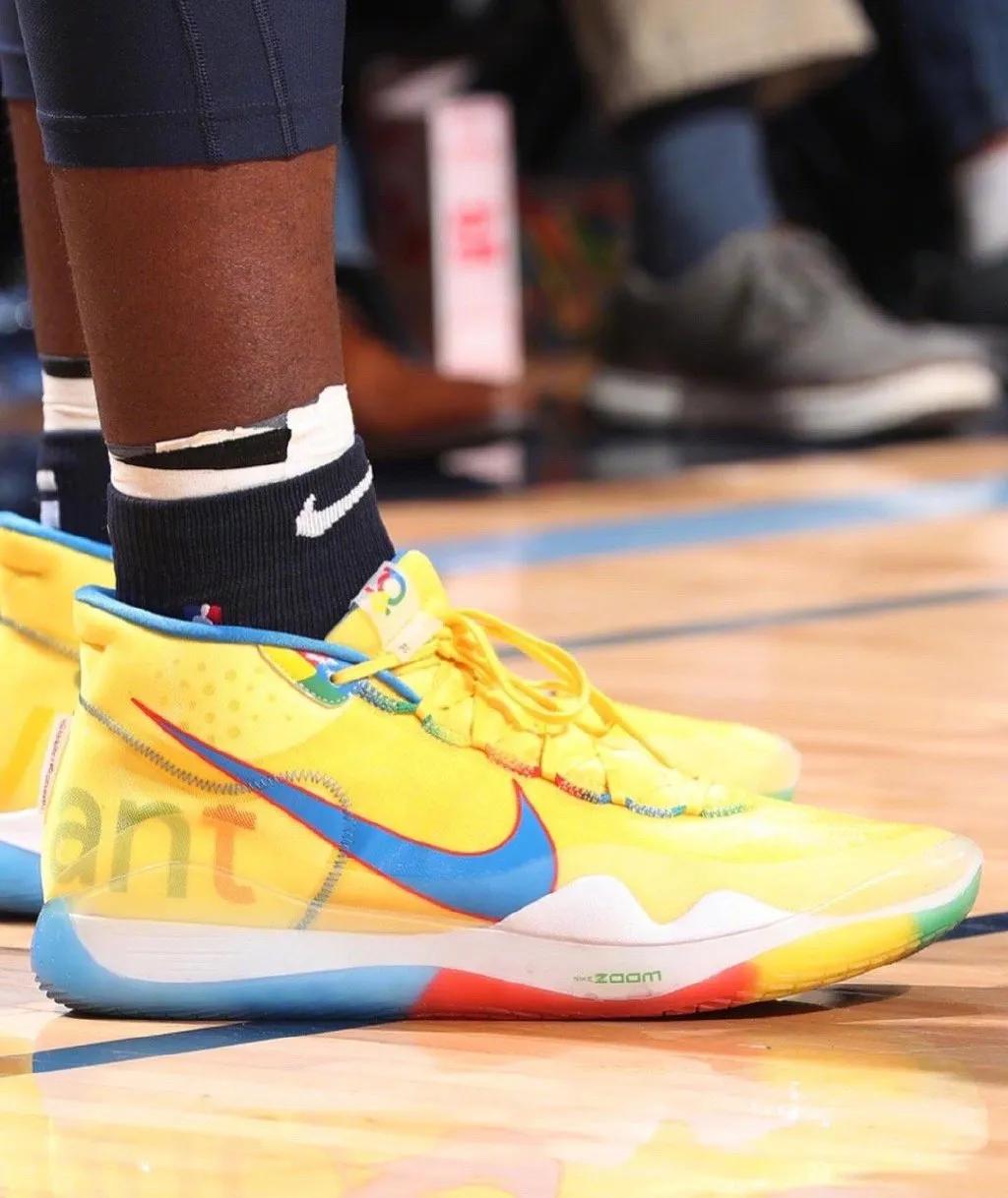 盘点nba球星上脚球鞋杜兰特篇,nba球员上脚的球鞋欧文