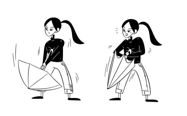 这才是全自动雨伞,自动收伞的懒人伞