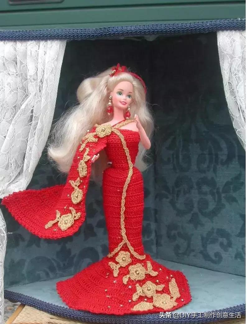 娃娃的衣服怎么钩简单,钩最简单的娃娃衣服教程