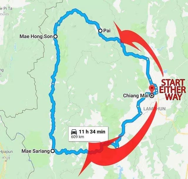 夜丰颂到清迈巴士,夜丰颂府旅行