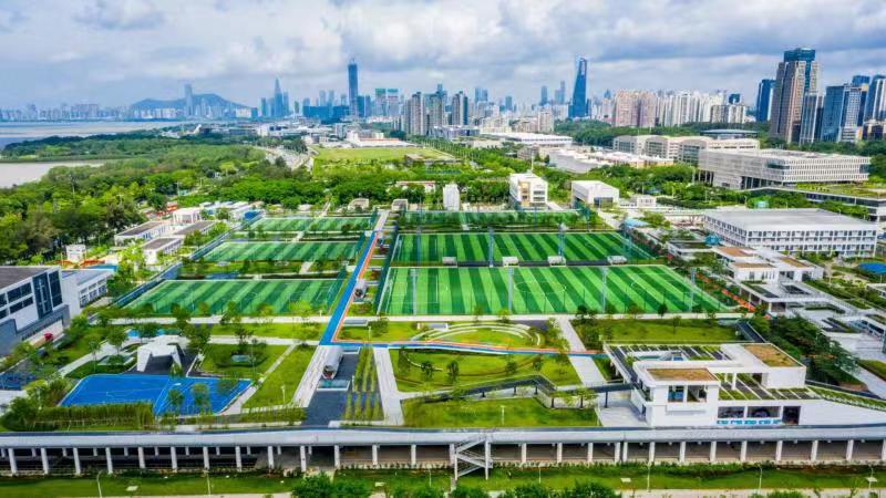 深圳市福田区体育主题公园,深圳海滨生态体育公园足球场