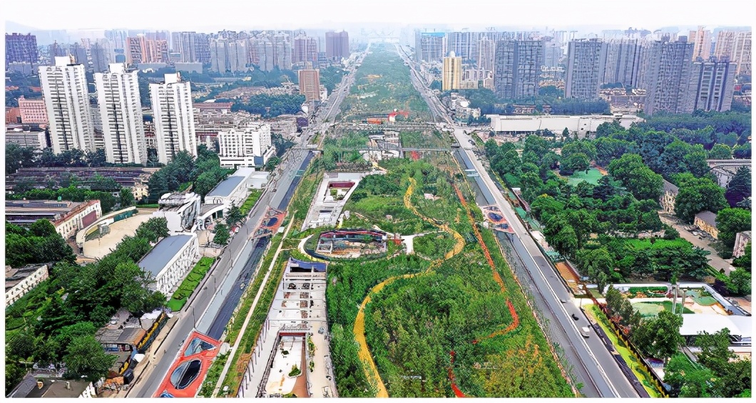 西安幸福林带全景图,一座城市的美好生活