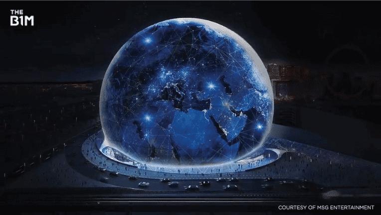 拉斯维加斯巨型球沉浸式体验,地标建筑拉斯维加斯