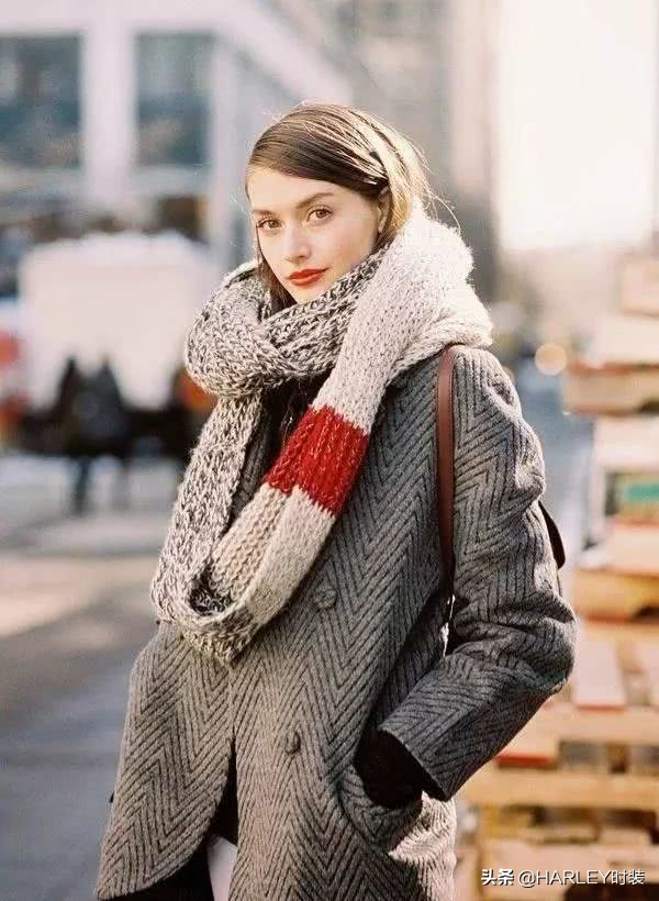 秋冬围巾超好看又时髦的系法,紫小妮秋冬围巾八种系法