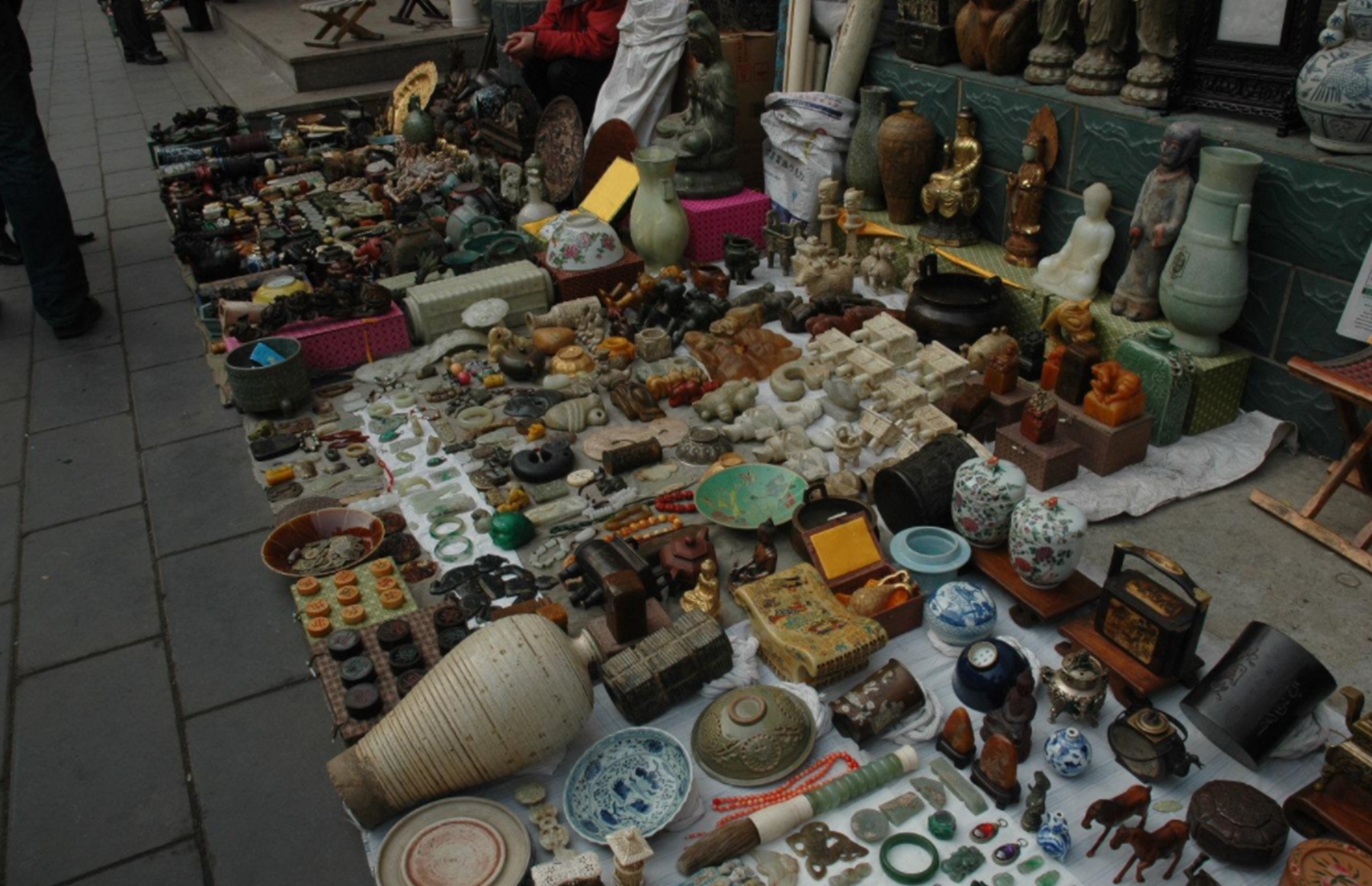 北京有几个古玩地摊市场,在北京不起眼的生意