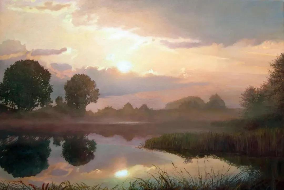 世界著名大师花卉油画,油画漂亮风景画