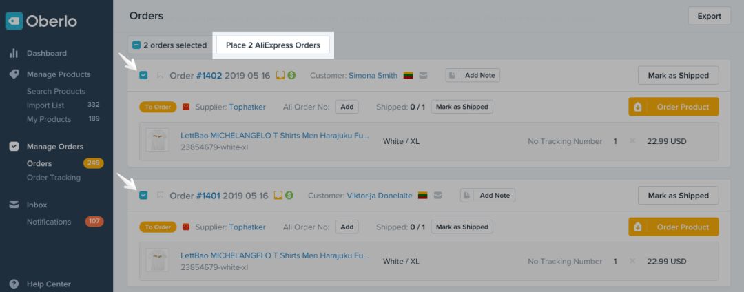 shopify用什么代替oberlo,shopify通过oberlo批量下单