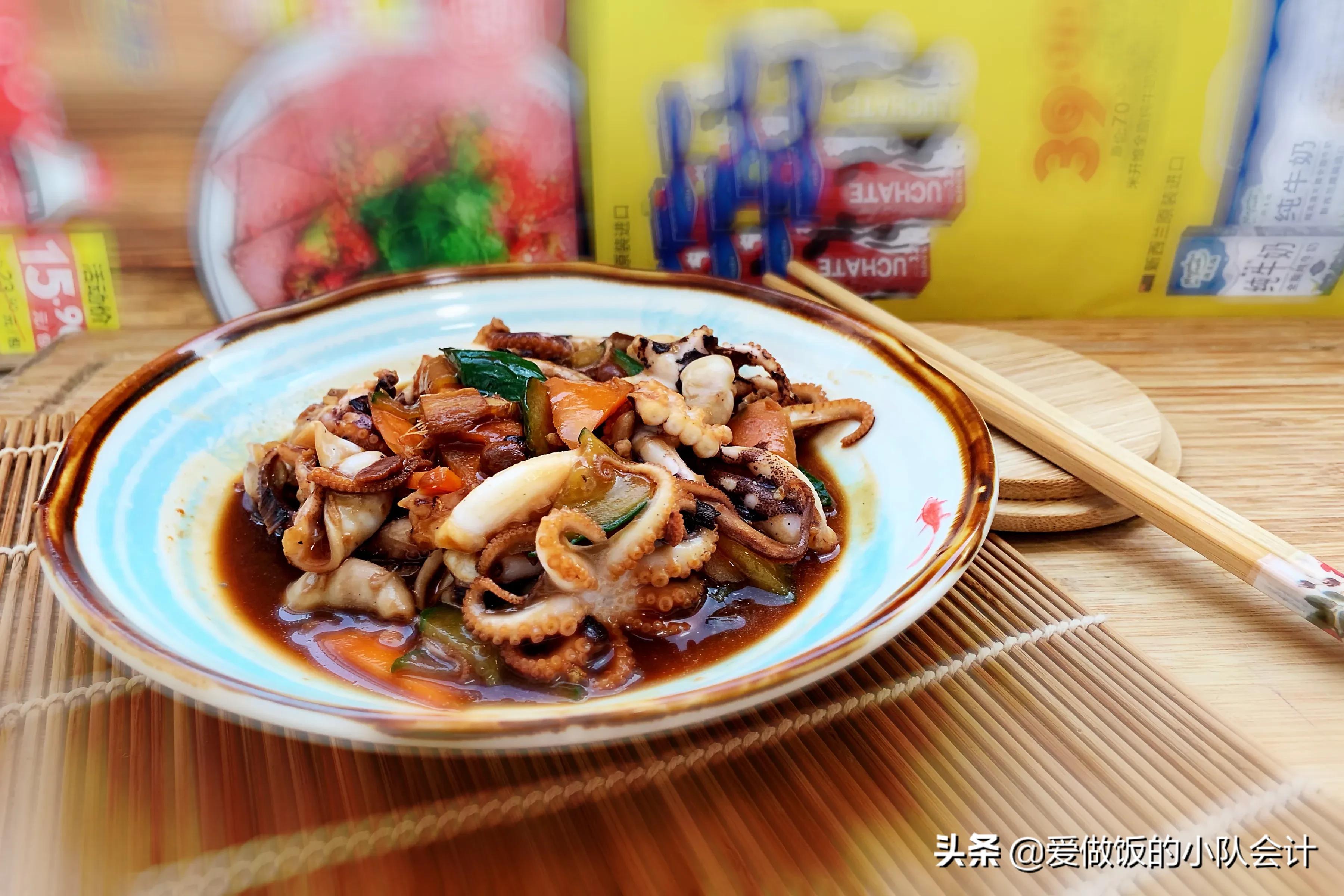 八爪鱼的做法酱香,八爪鱼正宗做法不辣