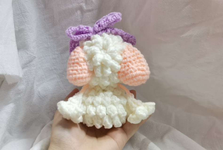 钩针玩偶羊咩咩图解教程,小胖手爱手工