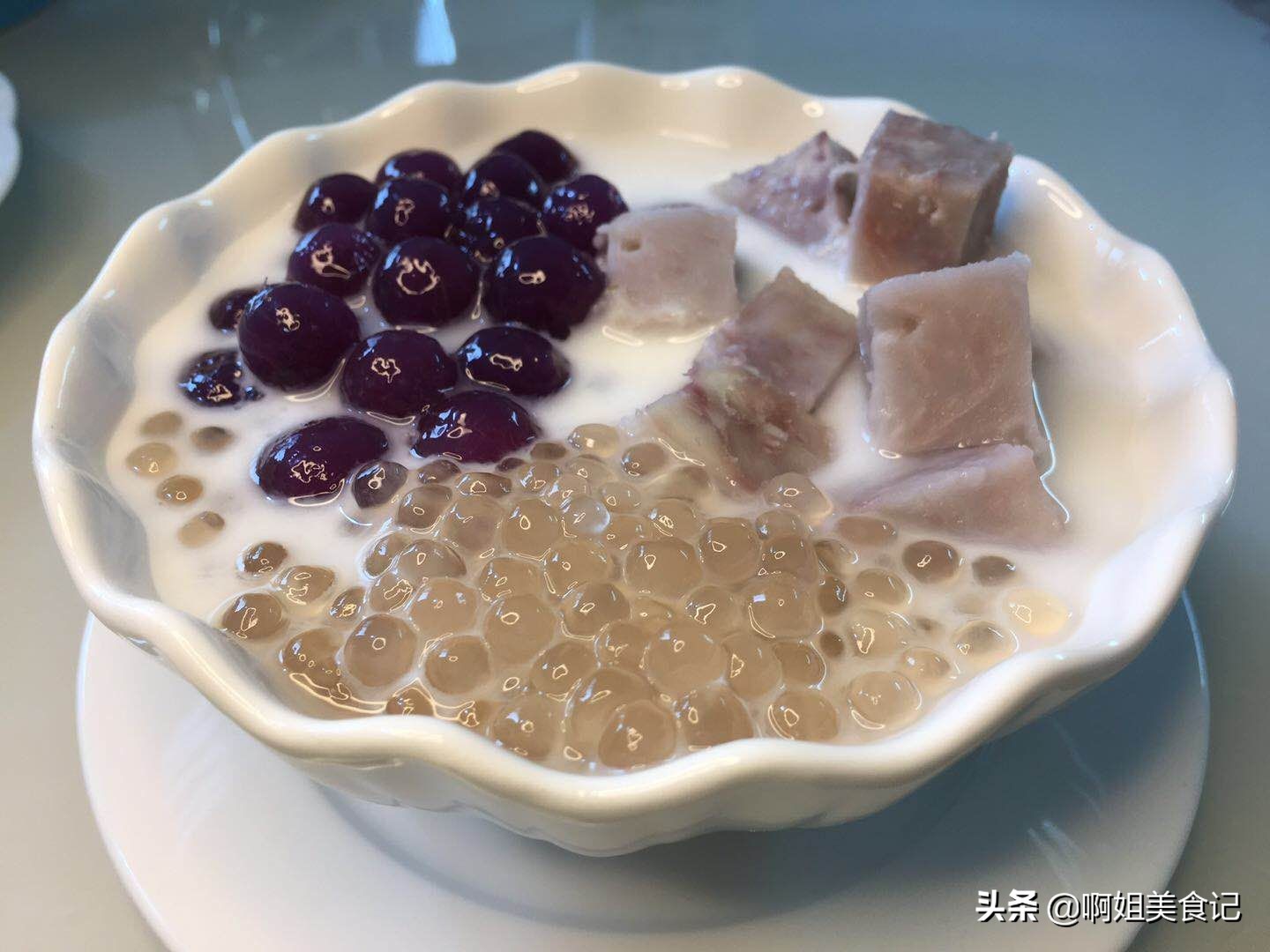 西米露香芋糖水简单做法,香芋西米露糖水做法大全