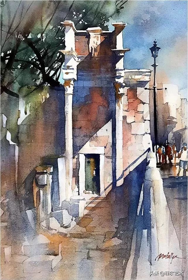 水彩意境图片欣赏,水彩颜色丰富