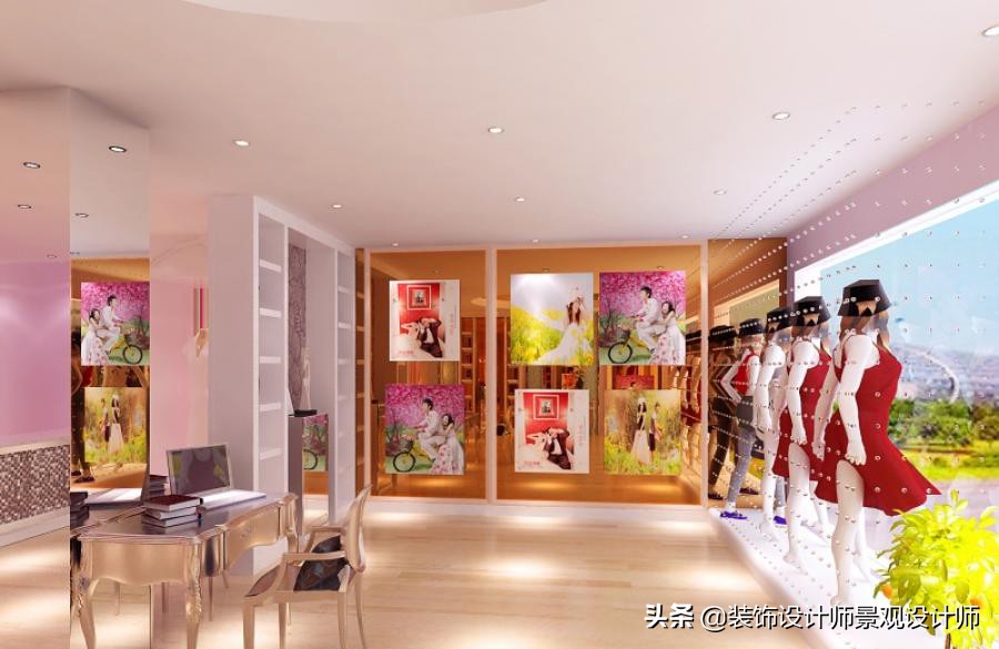 儿童影楼摄影实景布置,婚纱影楼设计功能分区