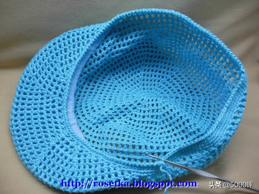 棒球夏凉帽的钩织方法,多种扇形花夏凉帽钩编视频教程