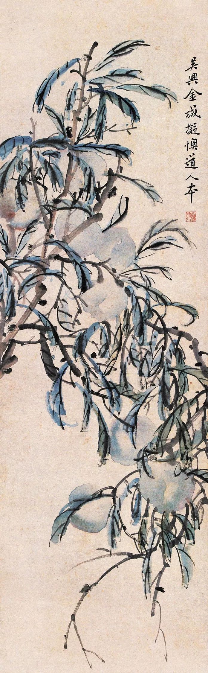 他45岁之前以临摹为主，46岁后创作即达高峰