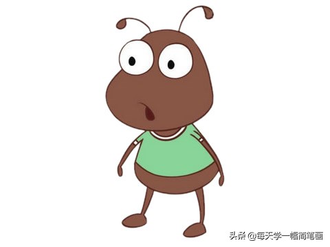 蚂蚁乌鸦鸽子兔子的简笔画,简笔画蚂蚁教程