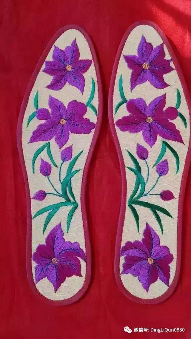鞋垫上的刺绣艺术欣赏,鞋垫刺绣怎么刺绣熊猫嘴巴