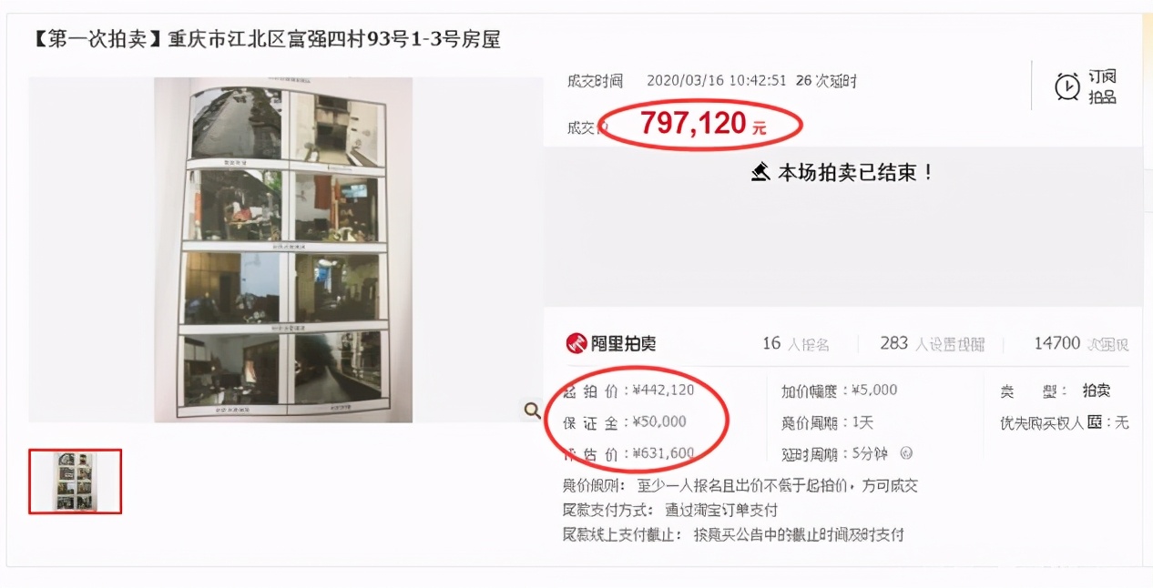 江北富强四村真的要拆了，那个法拍投资者赚了多少？