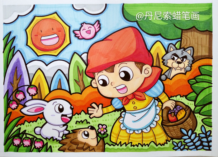 8-12岁儿童绘画范画,简单又好画的儿童画大全