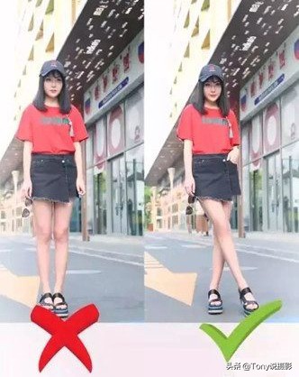 自己简单拍出大长腿怎么操作,怎样拍能拍出长腿还显瘦