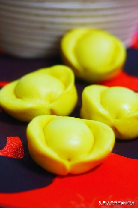 过年好东西分享,福字元宝馒头