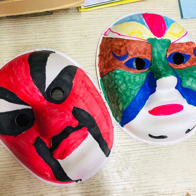 京剧脸谱绘画国粹简单,民间手绘京剧脸谱