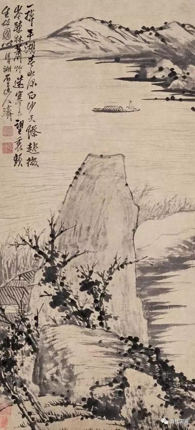 石涛山水画精品作品,石涛山水画高清大图临本