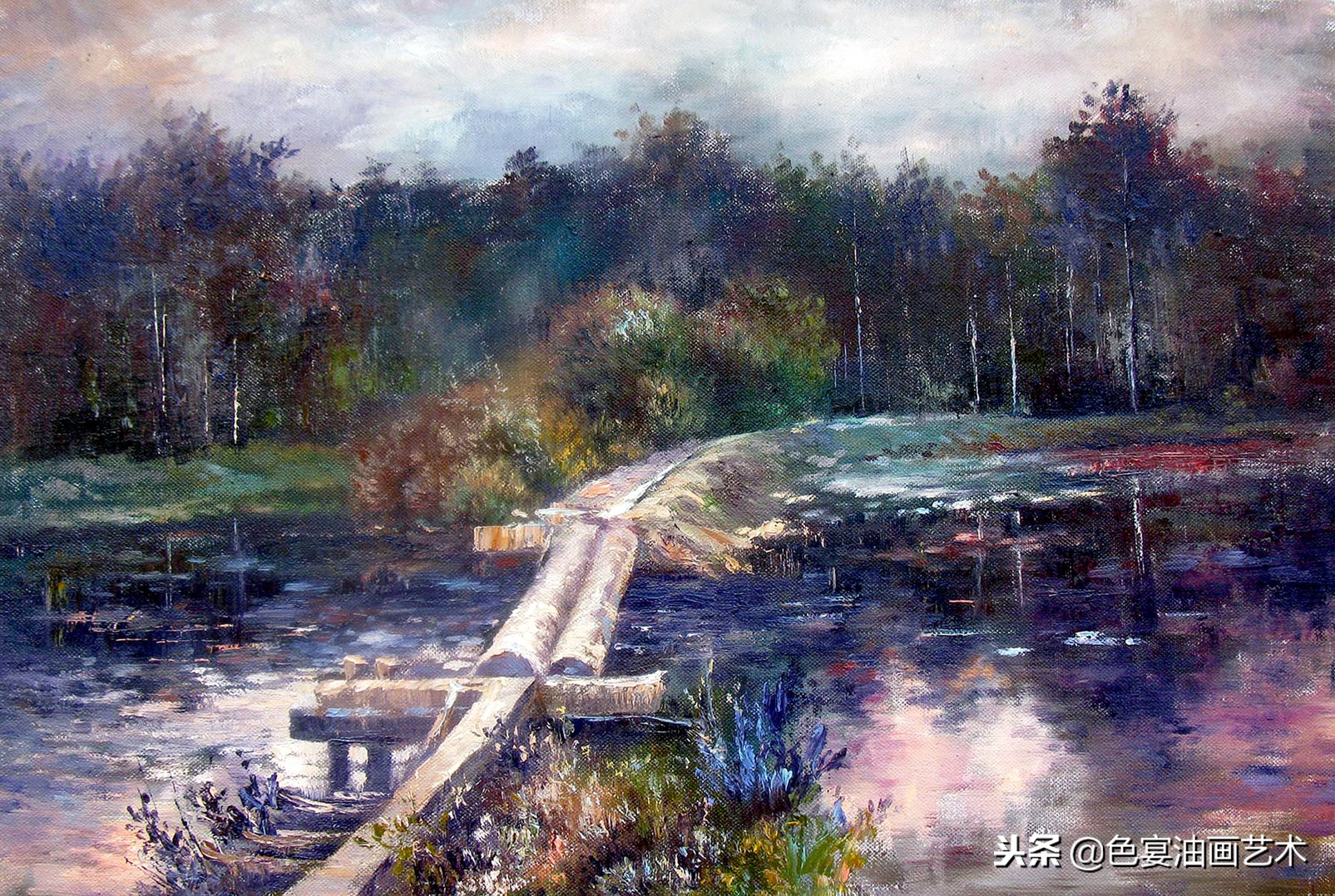 俄罗斯油画大师风景油画教程视频,油画大师油画风景创作教学视频