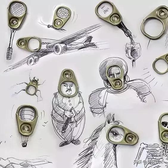 100种插画创意方法,好看的小插画铅笔