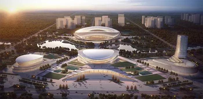 山东体育中心设计方案,临沂最新体育馆建设