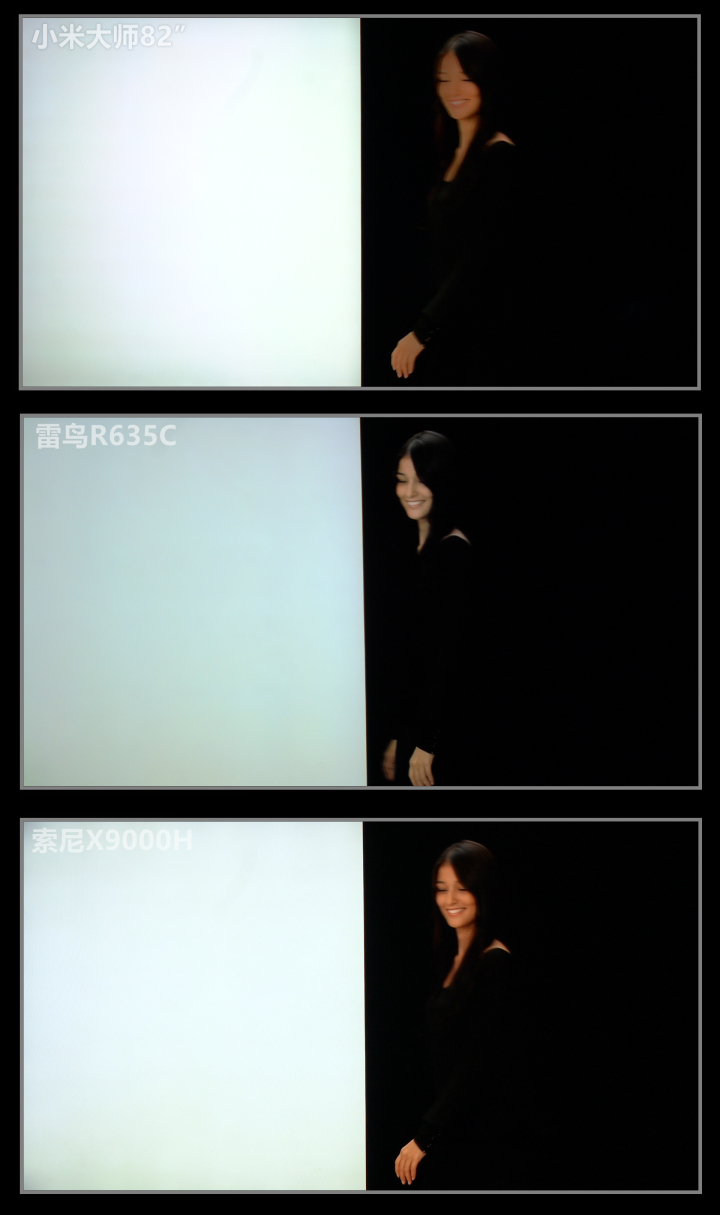 小米大师82PK索尼X9000H/雷鸟R635C全面评测