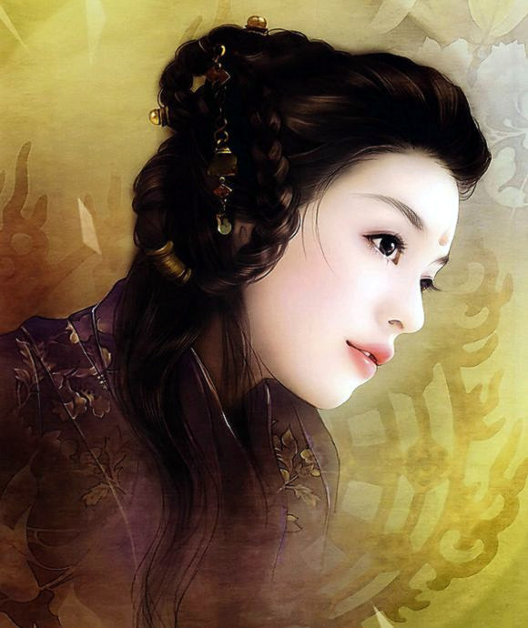 红颜如玉---德珍彩绘经典美女画