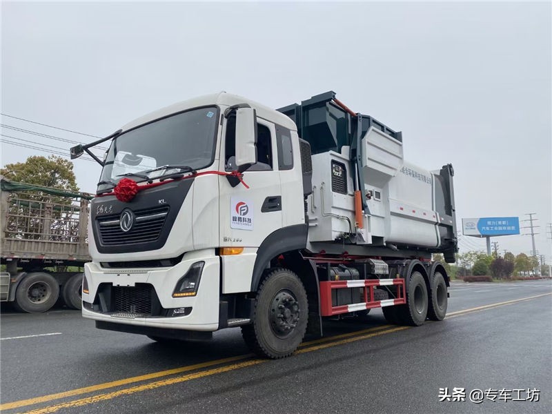 东风国六新款6方垃圾车,国六东风天锦垃圾车