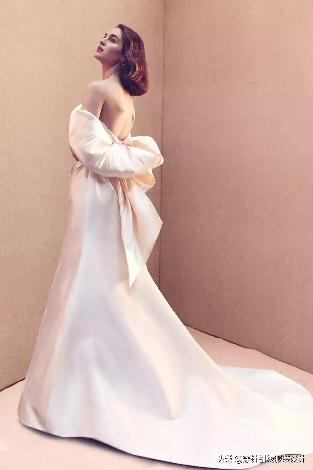 oscardelarenta婚纱走秀,婚纱欧美风秀场款