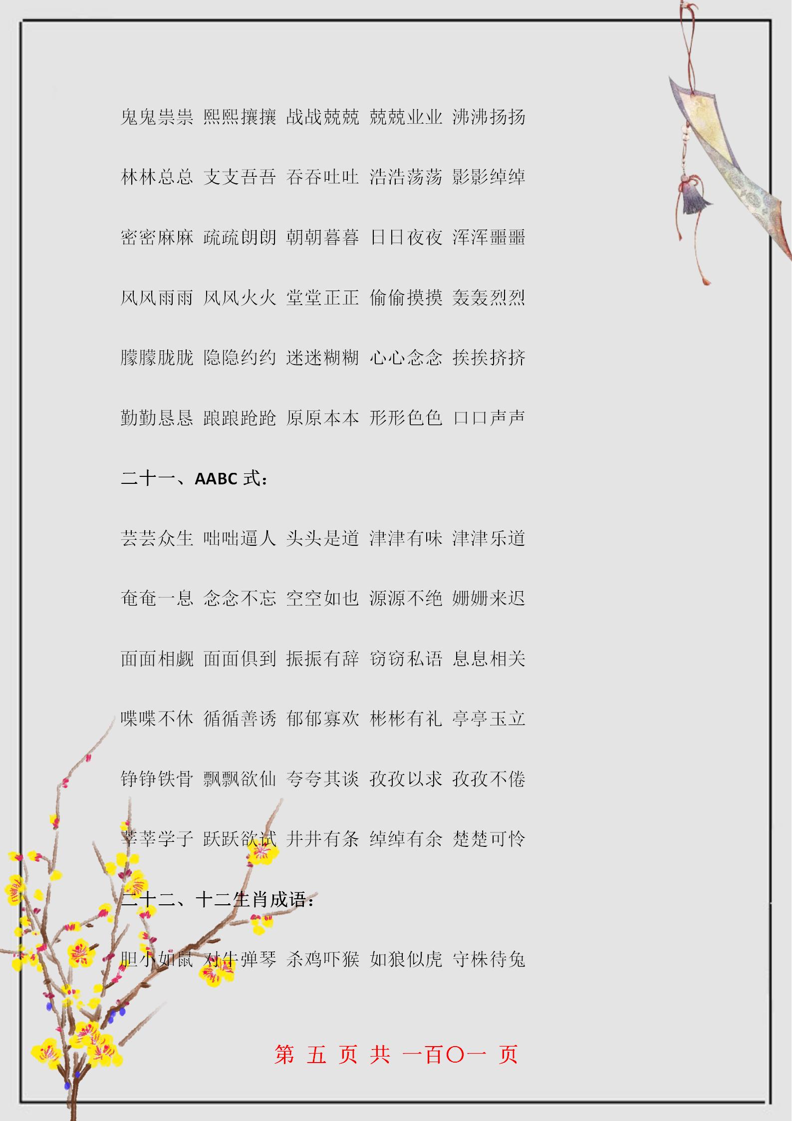 150个成语解析+造句，基础题再也不用担心了