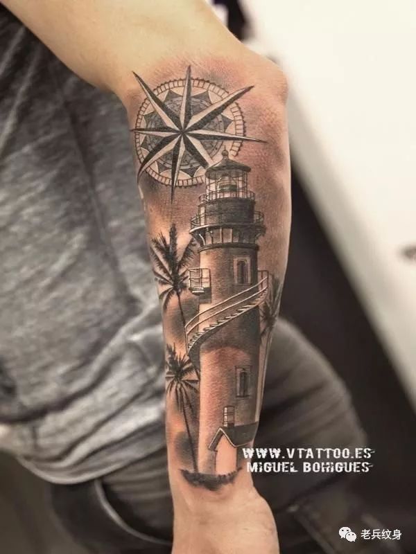 指南针纹身图画教程,指南针纹身的正确方法