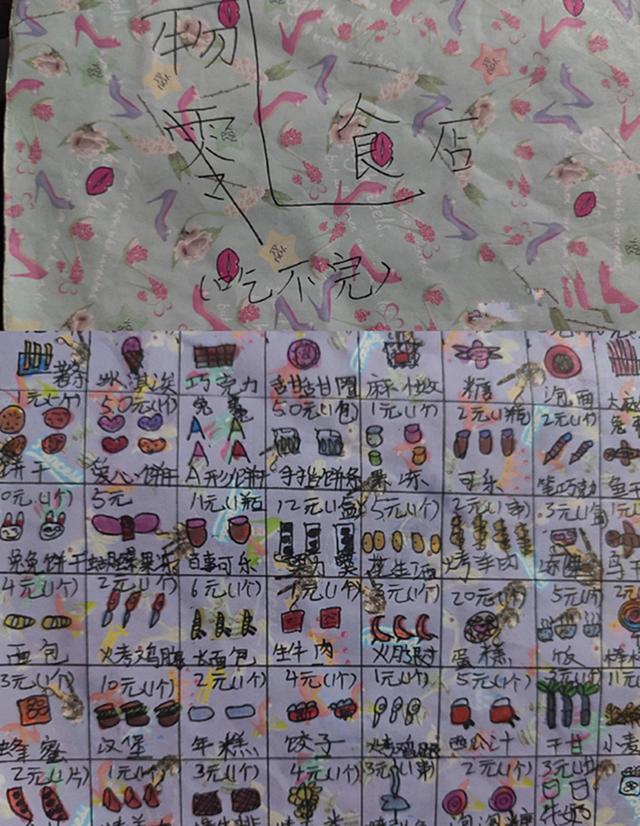 萌娃手绘“超级百货公司”走红，网友：东西真齐全，忍不住想买