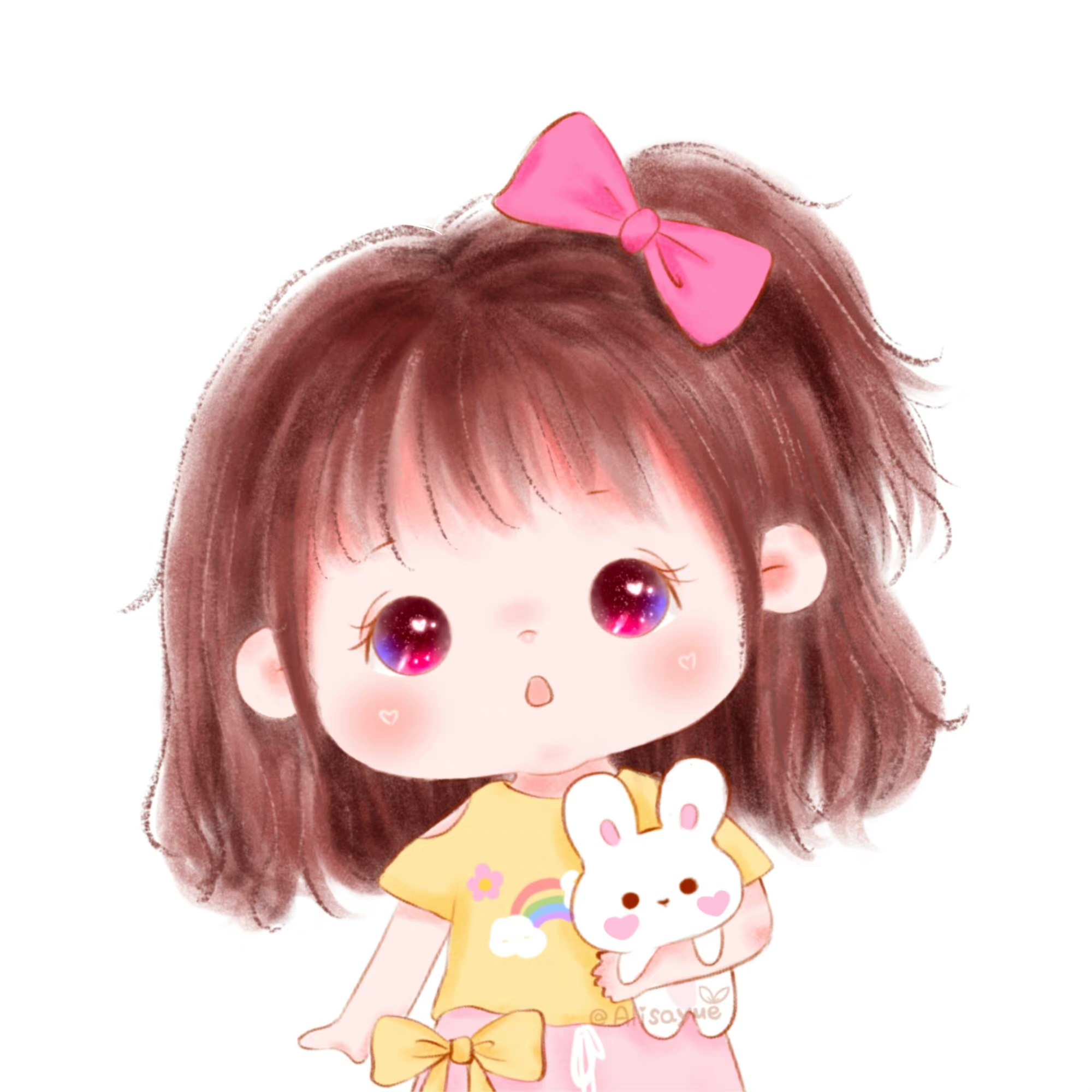 萌娃头像女生可爱萌图卡通,治愈系可爱搞怪萌娃头像