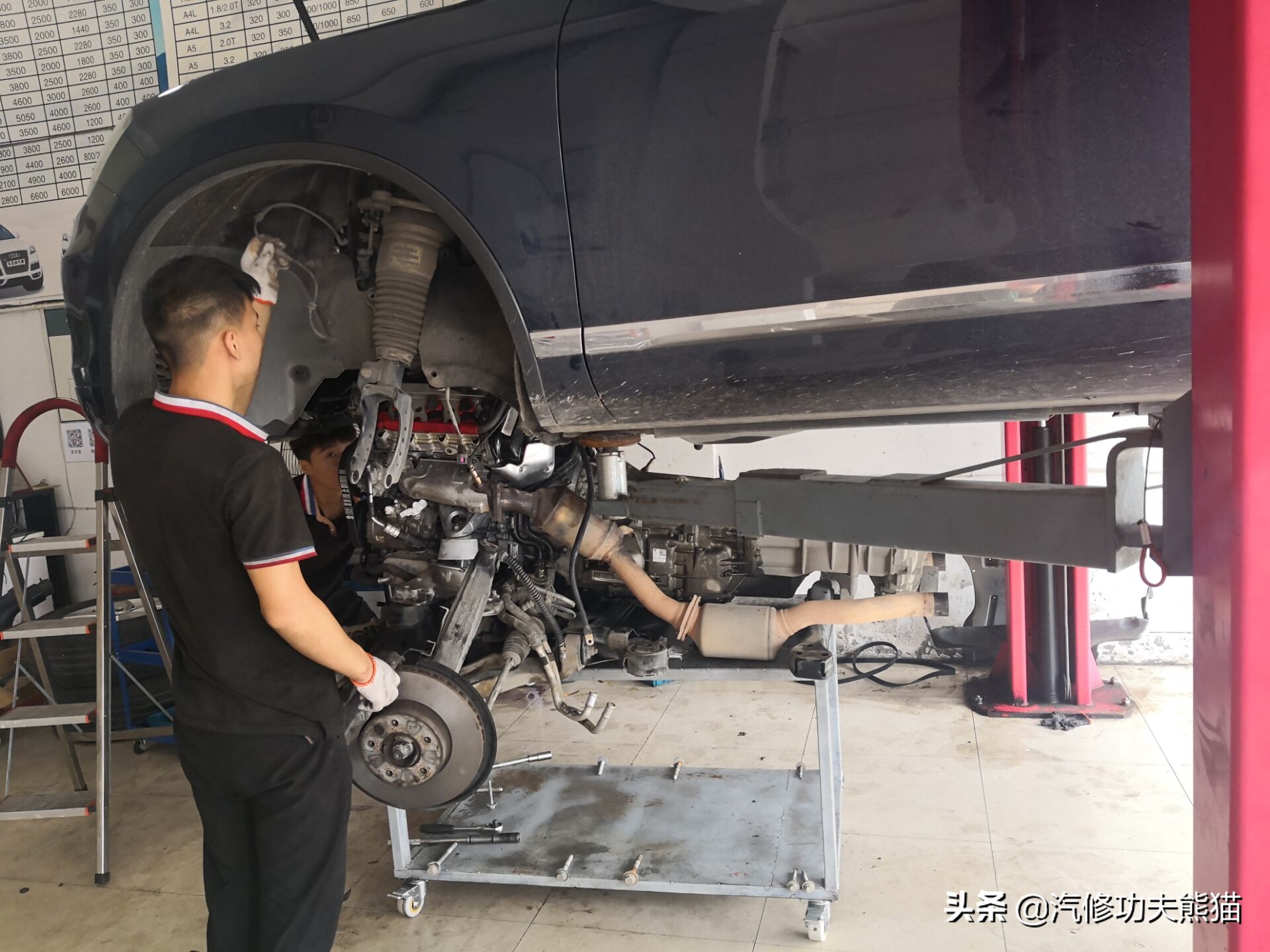 能拉动波音747的大众神车途锐烧机油治理，修完了又可以拉飞机了