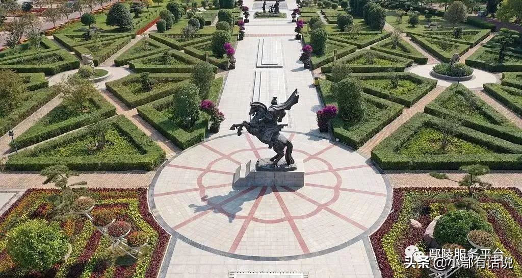 鄢陵花博园导览图,航拍鄢陵县唐韵樱花园